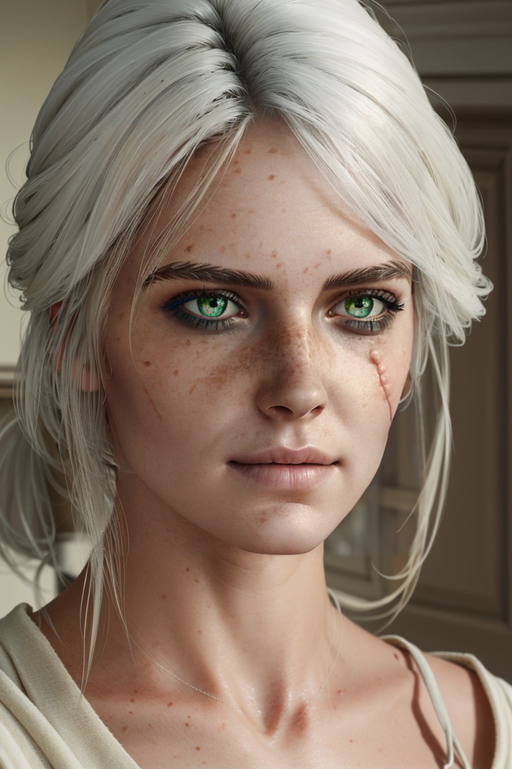 26858-CrossRoads_v1.fp16-ciriW3 soul3142 1girl white hair scar across eye.jpg